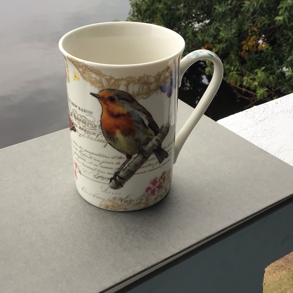 Kent Pottery Songbirds and Butterfly’s Coffee Mug Cup